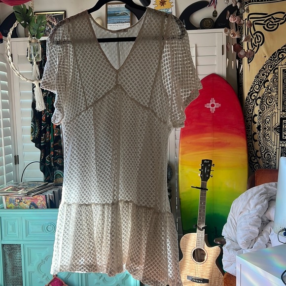 Mango | Dresses | Mango Lace White Dress | Poshmark